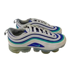Nike Air VaporMax 97 White, Teal and Purple (GS) Size 5.5